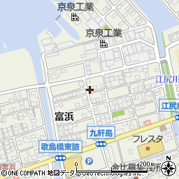 広島県尾道市向島町富浜5586-44周辺の地図
