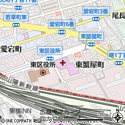 広島市東区民文化センター　スタジオ１（小ホール）周辺の地図