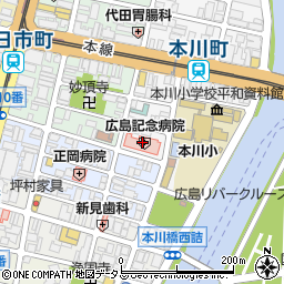 広島記念病院周辺の地図