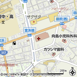 尾道市役所　向島支所しまおこし課福祉保険係周辺の地図