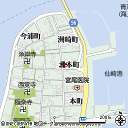 山口県長門市仙崎北本町周辺の地図