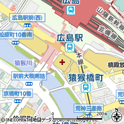 まつの屋 広島ビッグフロント店周辺の地図