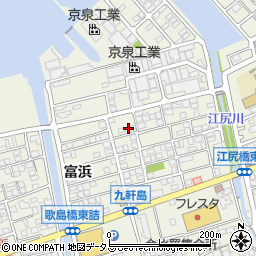 広島県尾道市向島町富浜5586-6周辺の地図