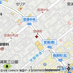 八剣伝 三原宮浦店周辺の地図