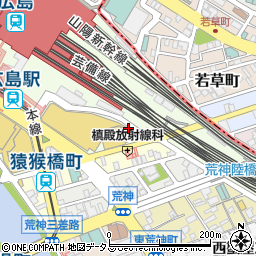 満マル広島南口店周辺の地図
