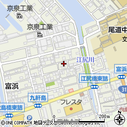 広島県尾道市向島町富浜5579-9周辺の地図