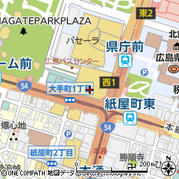 自然食レストラン さんるーむ そごう広島店周辺の地図