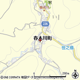 大阪府和泉市春木川町242周辺の地図