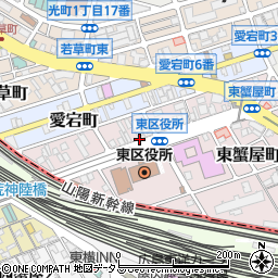 広島県広島市東区東蟹屋町周辺の地図
