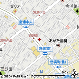 ユニクロ三原店駐車場周辺の地図