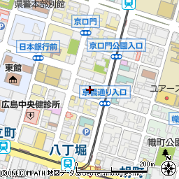 広島県庁教育委員会　教育支援推進課・就学支援係周辺の地図