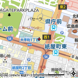 そごう広島店　本館９階催事場周辺の地図