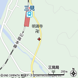 山口県萩市三見三見駅通周辺の地図