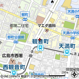 リパーク広島天満町第６駐車場周辺の地図