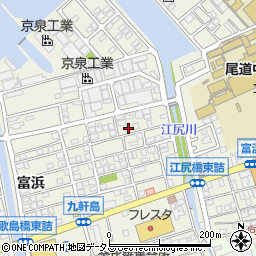 広島県尾道市向島町富浜5579-26周辺の地図