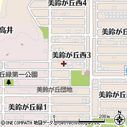 広島県広島市佐伯区美鈴が丘西3丁目周辺の地図