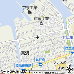富浜美容室周辺の地図