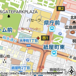 そごう広島店　新館６Ｆ紳士服・フォーマル・紳士洋品・雑貨トゥミ周辺の地図