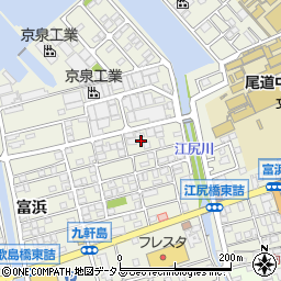 広島県尾道市向島町富浜5578-18周辺の地図