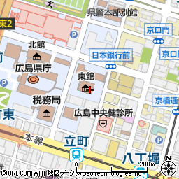 広島県庁教育委員会　教職員課小中学校人事係周辺の地図