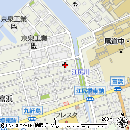 広島県尾道市向島町富浜5578-24周辺の地図