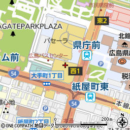 そごう広島店　本館２Ｆ婦人靴・婦人服ミッシーカジュアル銀座ヨシノヤ周辺の地図