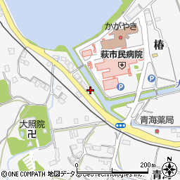 山口県萩市椿周辺の地図