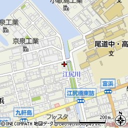 広島県尾道市向島町富浜5577-7周辺の地図