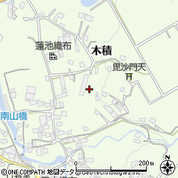 〒597-0102 大阪府貝塚市木積の地図