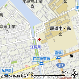 広島県尾道市向島町富浜5559-16周辺の地図