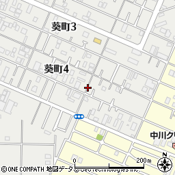 大阪府泉佐野市葵町4丁目周辺の地図
