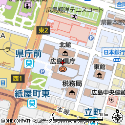 広島県周辺の地図