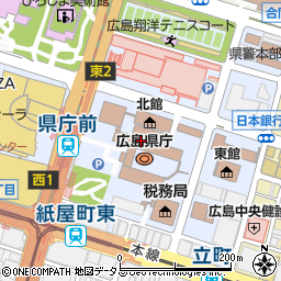 広島県庁商工労働局　働き方改革推進・働く女性応援課・働く女性応援周辺の地図
