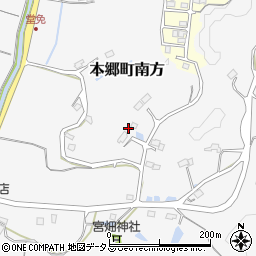 広島県三原市本郷町南方5098周辺の地図