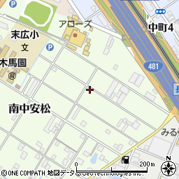 大阪府泉佐野市南中安松1567周辺の地図