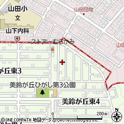 広島県広島市佐伯区美鈴が丘東4丁目6周辺の地図