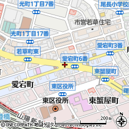 愛宕郵便局前周辺の地図