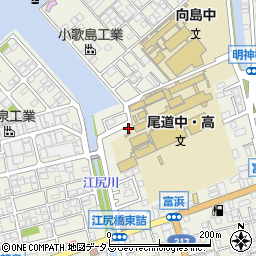 広島県尾道市向島町5559-1周辺の地図