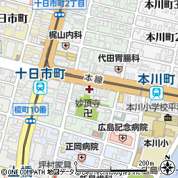株式会社高木御菓子所　十日市本店周辺の地図