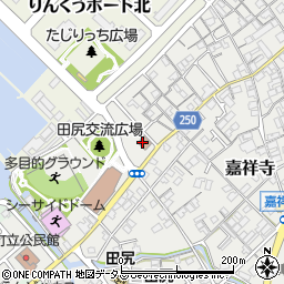 田尻町役場　嘉祥寺集会所周辺の地図