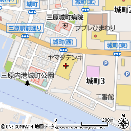 ダイソーヤマダデンキ三原店周辺の地図