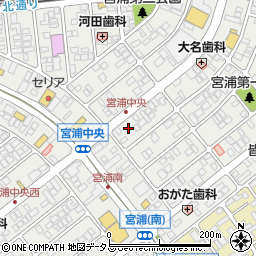 ほっかほっか亭　学園通り宮浦店周辺の地図