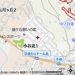 大阪府泉南郡熊取町小谷北周辺の地図