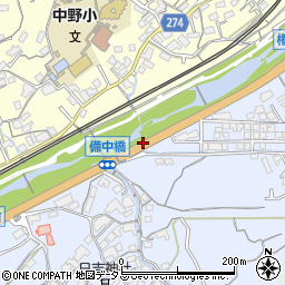 瀬野川中学校入口周辺の地図