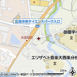 広島県東広島市西条町御薗宇2795-1周辺の地図
