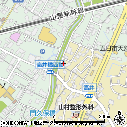 広島八幡東郵便局周辺の地図