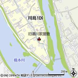 旧湯川家屋敷公衆トイレ周辺の地図