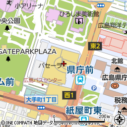 広島バスセンター周辺の地図