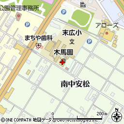 泉佐野市立　木馬園周辺の地図