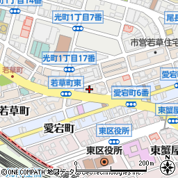 麦笑家周辺の地図